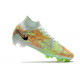Nike Air Zoom Mercurial Superfly 9 Elite FG Zielony Niebieski Pomarańczowy 
